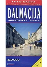 Карта: Далмация от региона на Дубровник / Dalmatia-region of Dubrovnik