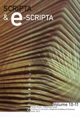 Scripta & e-Scripta, Vol. 10-11