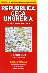 Карта: Републики Чехия и Унгария / Repubblica Ceca, Ungheria