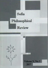 Sofia Philosophical Review, 2017 / Volume IX, No.1