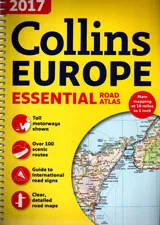 COLLINS EUROPE ESSENTIAL ROAD ATLAS 2017