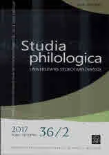 Studia Philologica №36/2