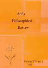 Sofia Philosophical Review, vol. XIV, №1, 2021
