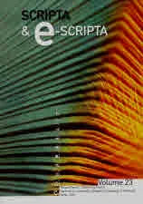 Scripta & e-Scripta, Vol. 23