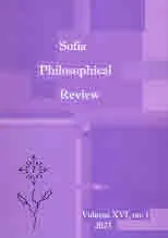 Sofia Philosophical Review, vol. XVI, №1, 2023