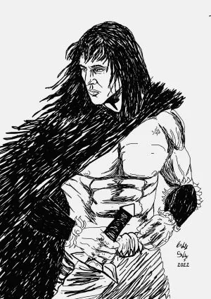 Принт (вариант 01) - Конан Варварина / Conan the Barbarian